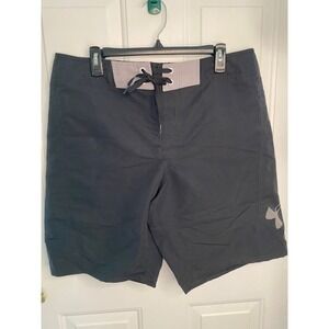 Under Armor Men’s shorts Black/Gray Tie Waist Sz 36
